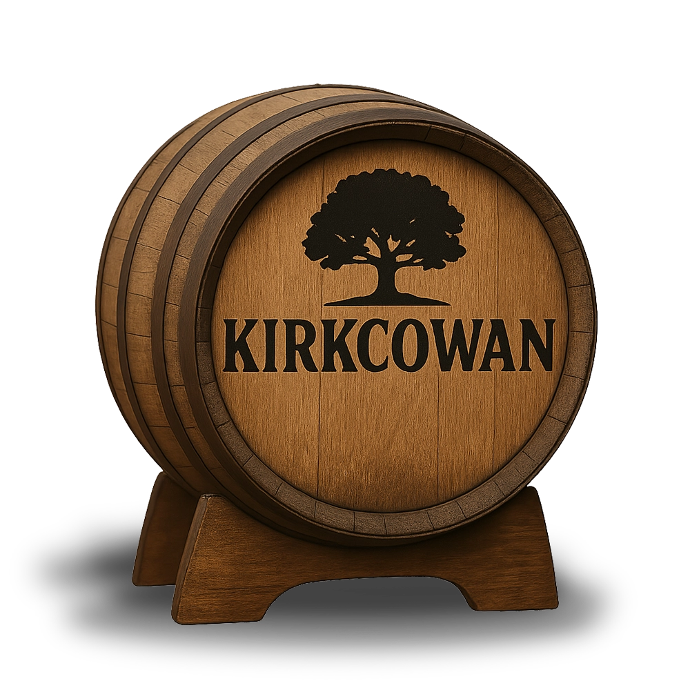 Kirkcowan Whisky Cask ExBourbon Barrel Casks Galore Whisky Scotland Casks Galore Whisky Scotland Kirkcowan branded whisky cask from Bladnoch distillery in ex bourbon oak casks galore